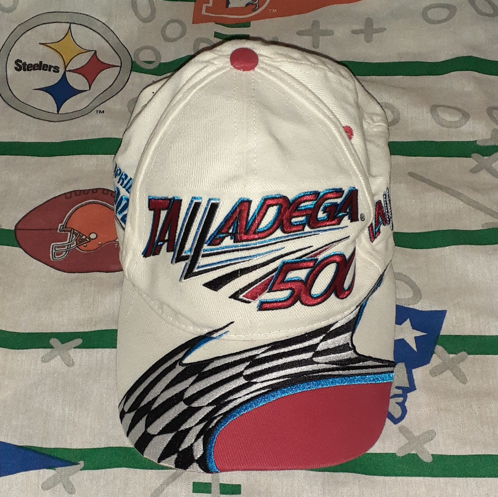 2002 Nascar Talladega 500 All Over Print Hat Vintage Cap